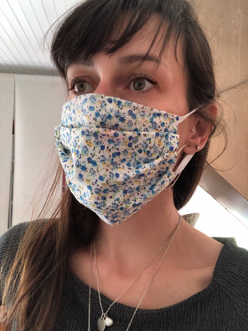 masque en tissu, masque fait main, masque fait maison, masque couturière, masque coronavirus, joli masque