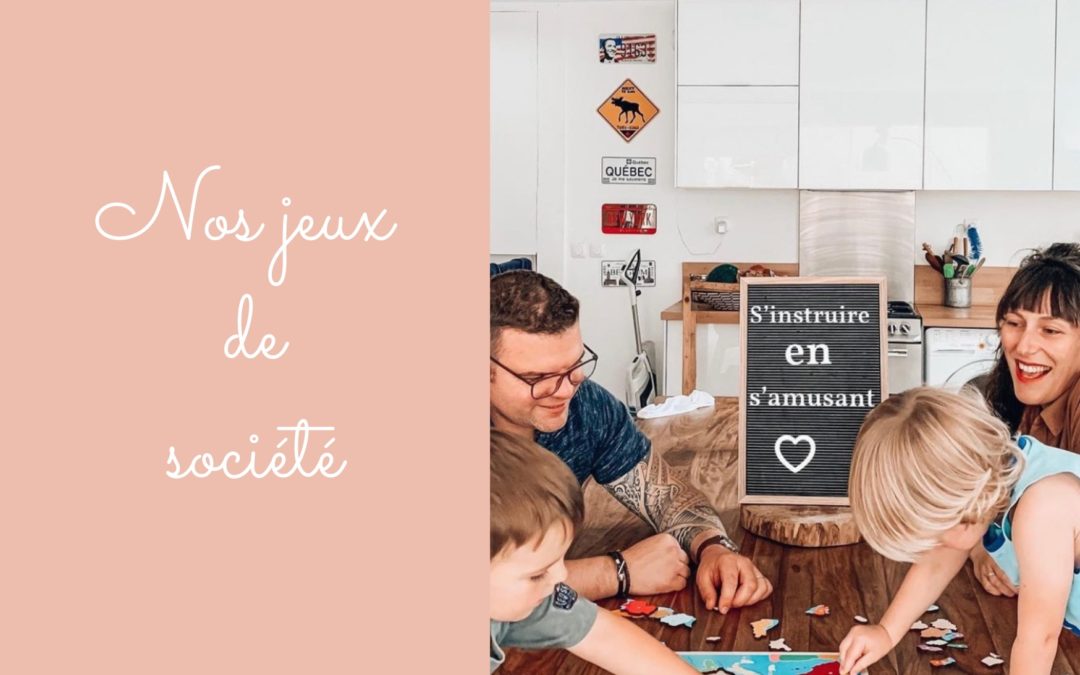 Les jeux de société de mes enfants